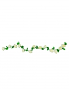 Guirlande de roses blanches 220 cm pour mariage romantique