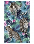 Chemin de table en tissu non tissé léopard jungle 30 cm x 5 m tropical