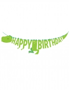 Guirlande en carton happy birthday petits dinosaures 167 x 15 cm décoration anniversaire