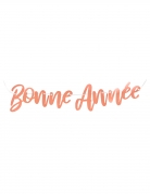 Guirlande métallisée bonne année rose gold 120 x 19 cm à suspendre