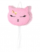 Piñata chat rose 37 x 27 cm pour anniversaire