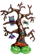 Ballon aluminium géant Airloonz arbre d'Halloween 157 x 111 cm autoportant