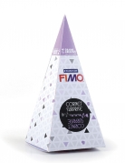 Cornet surprise violet fimo® lune 17 x 7 cm kit modelage
