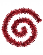 Guirlande de sapin pastille rouge 2 m brillante