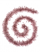 Guirlande de sapin rose 2 m scintillante à ronds