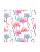 20 serviettes en papier home compostable flamants colorés 33 x 33 cm décor de fête