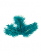20 plumes de décoration turquoise 10 cm chic et légères