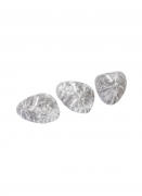 6 Bougies galets gris 4 cm