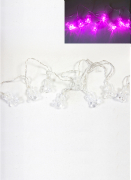 Guirlande lumineuse oursons rose 1,6 m à 10 led
