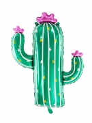 Ballons cactus en fleurs 82 x 60 cm en aluminium
