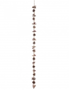 Guirlande de perles bois et pommes de pin 150 cm décoration nature