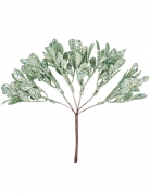 6 branches sur tige paillettes menthe 16 cm pour noël
