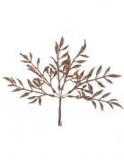 6 branches sur tige paillettes chocolat 18 cm pour décoration de Noël