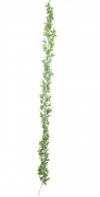 Guirlande feuilles de houx 175 cm aspect givré