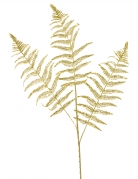 Tige de fougère dorée pailletée 77 cm pour Noël