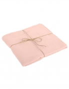 Nappe gaze de coton vieux rose 130 x 240 cm bohème