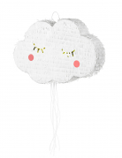 Pinata nuage blanche à ficelles 50 x 32 cm