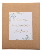 18 cartes étapes de grossesse oh baby 14 x 19 cm en pochette liège