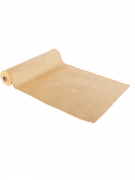 Chemin de table lavable en velours crème 28 cm x 3 m réutilisable pour fête