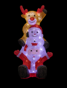 Décoration lumineuse noël 58 cm en acrylique 60 LED
