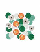Confettis get wild safari 14 g ronds en papier