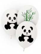 8 ballons en latex panda 25 cm décoration anniversaire
