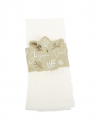 8 ronds de serviette noël botanique vert de gris joyeux noël