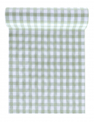 Chemin de table vichy menthe 26 cm x 3 m