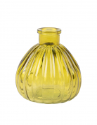 Vase en verre coloris pistache strié 10 cm