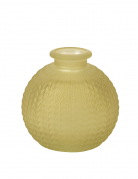 Vase en verre ciselé coloris pistache style bohème