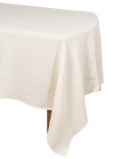 Nappe en gaze de coton crème 130 x 240 cm style bohème