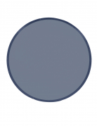 6 assiettes bi-color carton bleu orage et bleu marine 22,5cm design chic