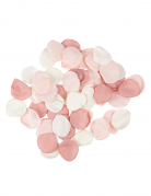 60 pétales satin ivoire, rose et vieux rose 3,5cm pour décoration
