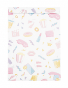 8 pochettes cadeaux pyjama party en papier 15x21cm