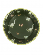 6 bols dinosaures carton vert 13 cm pour anniversaire