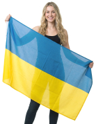 Drapeau Ukraine en tissu 150 x 90 cm