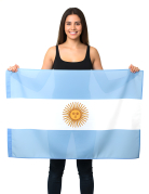Drapeau Argentine en tissu 150 x 90 cm