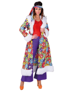 Manteau hippie multicolore adulte
