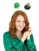 Serre-tête trèfle et chaudron de la Saint Patrick