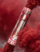 Fumigène à goupille double sorties rouge
