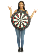Déguisement cible de fléchettes avec 3 balles scratch adulte