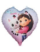 Ballon aluminium Cœur Gabby et la maison magique™ 35 cm