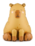 Ballon aluminium Capybara 63 x 80 cm