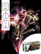 Feu d'artifice Portable® silencieux Champs-Elysées, 223 tirs 120 sec