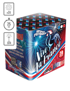 Feu d'artifice compact Allez la France ! Vive la France !, 20 tirs, 25 secondes