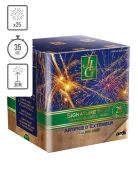Feu d'artifice compact Signature® n°27 by JLG, 25 tirs, 35 secondes