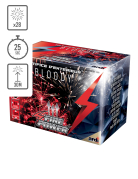 Feu d'artifice compact fire Power® Bloody®, 28 tirs, 25 secondes