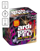 Feu d'artifice compact 100% feu Fire Comets, 16 tirs 30 sec