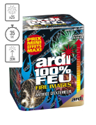 Feu d'artifice compact 100% feu Fire Images, 25 tirs 35 sec