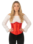 Corset court rouge femme